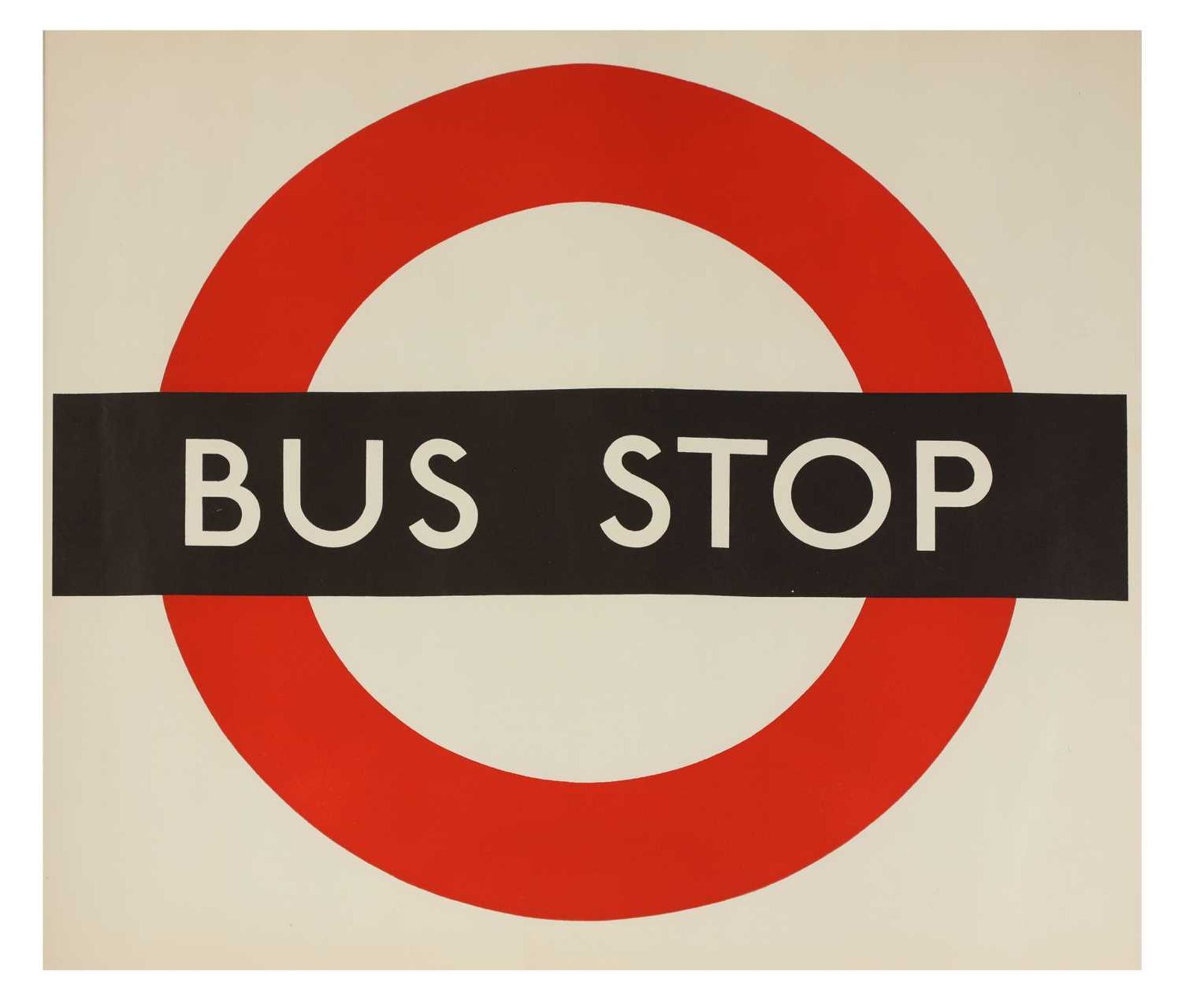 LONDON TRANSPORT BUS STOP POSTER