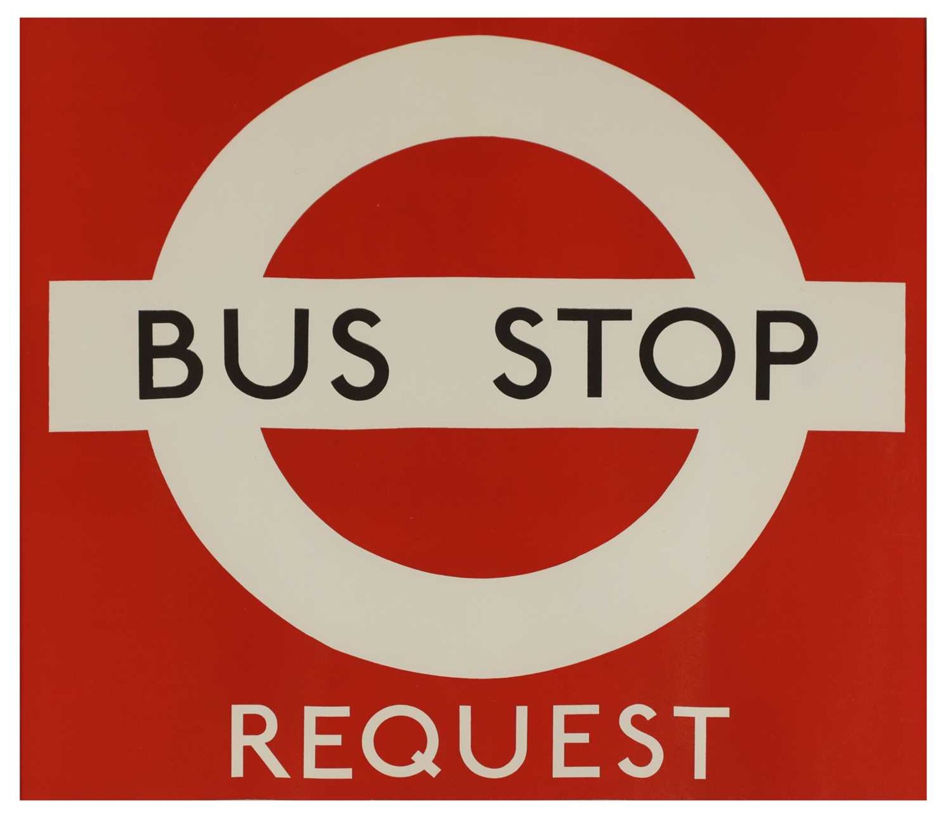 LONDON TRANSPORT BUS STOP REQUEST POSTER