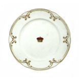 A BUCKINGHAM PALACE DINNER PLATE,