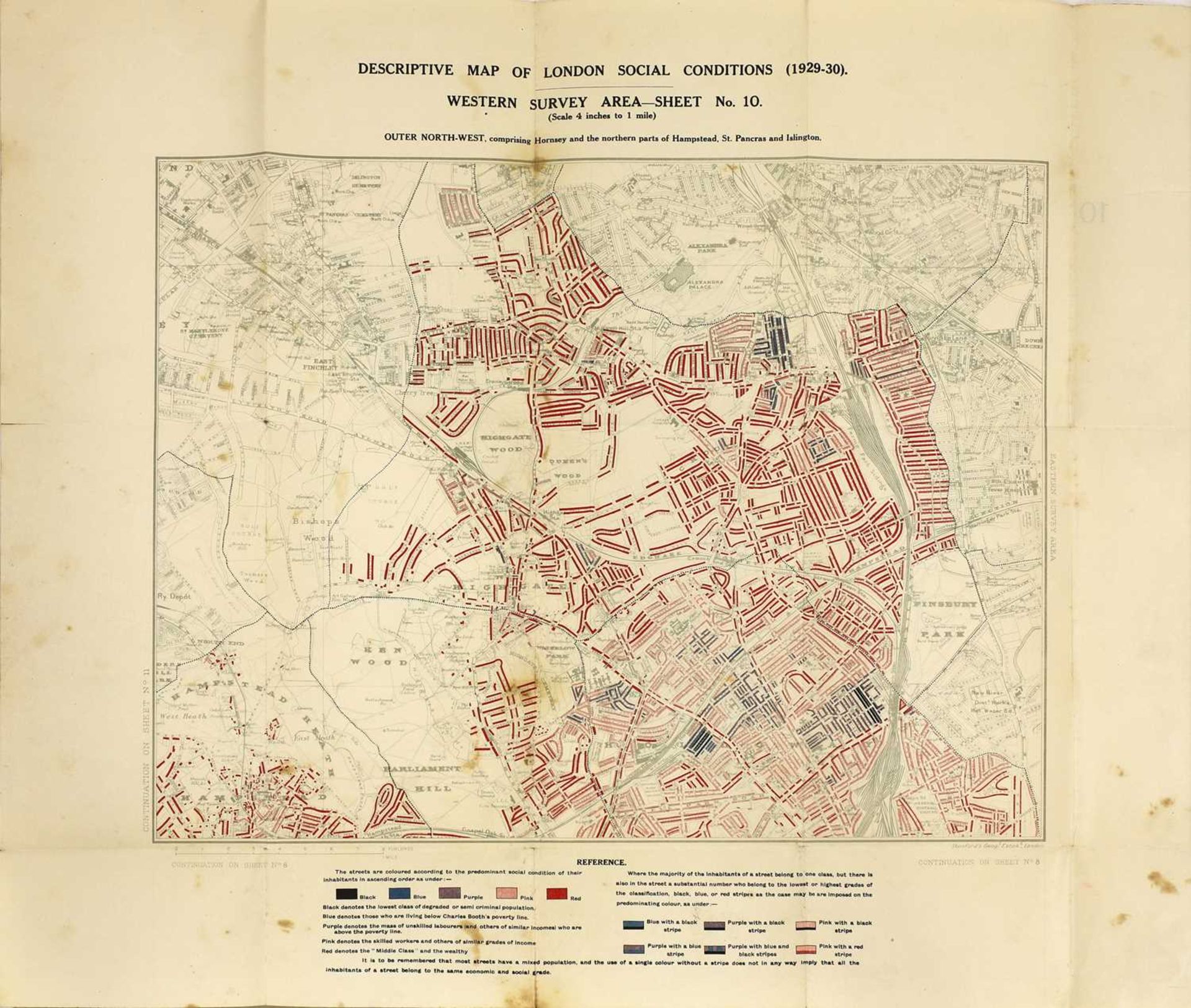 CHARLES BOOTH LONDON SOCIAL CONDITIONS 1929-1930,