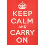 'KEEP CALM AND CARRY ON'