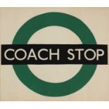 LONDON TRANSPORT COACH STOP POSTER