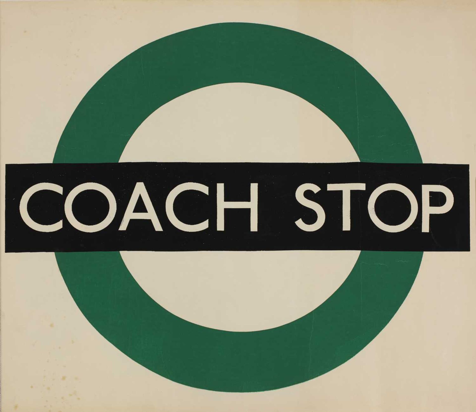 LONDON TRANSPORT COACH STOP POSTER