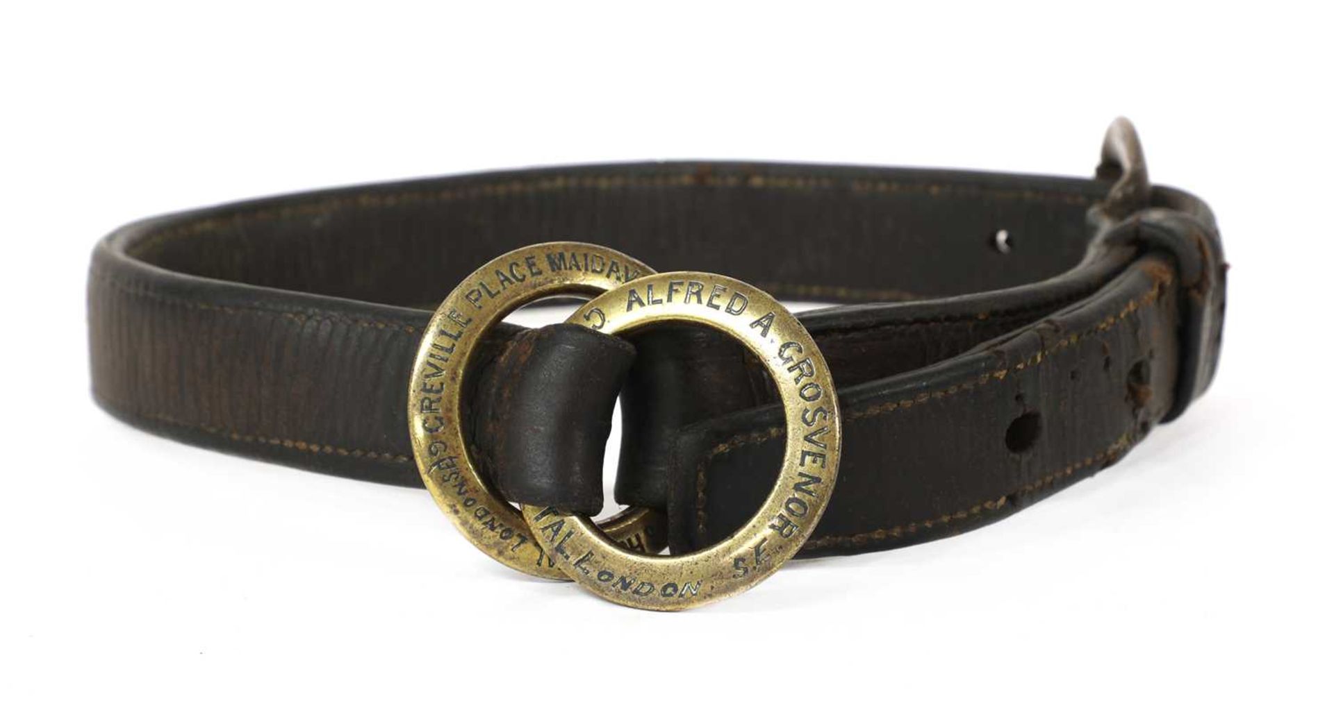 A LEATHER STRAP,