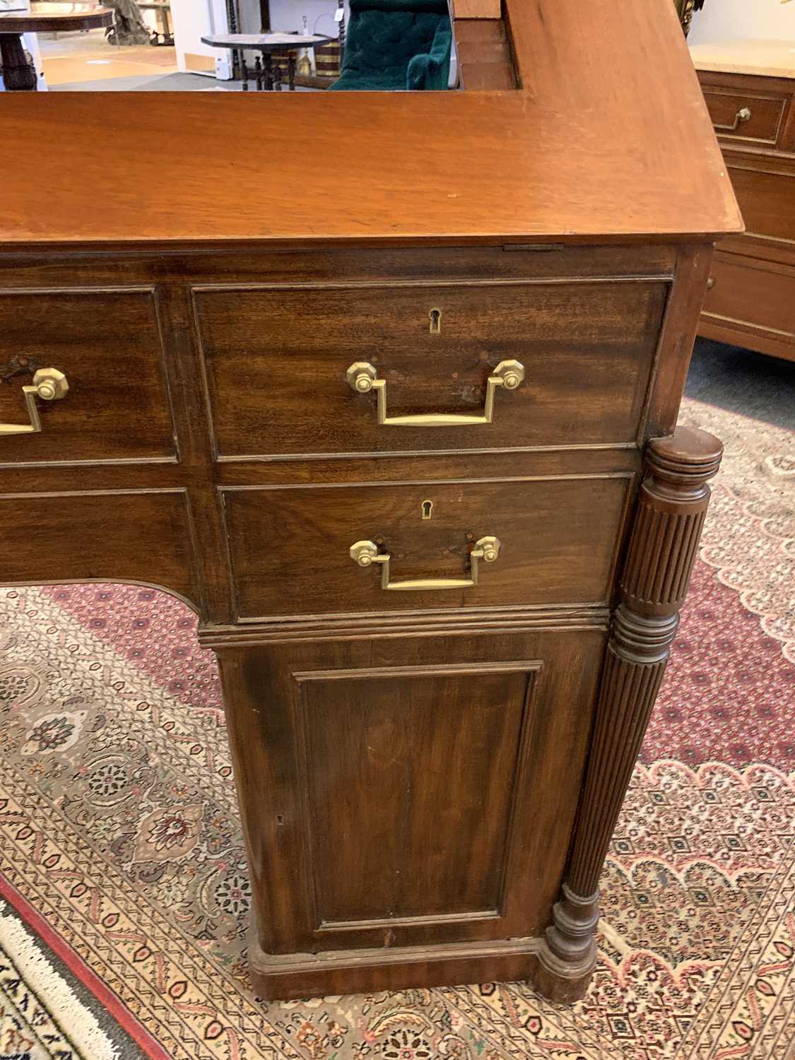 A George III mahogany architect's desk/secretaire, - Image 24 of 30