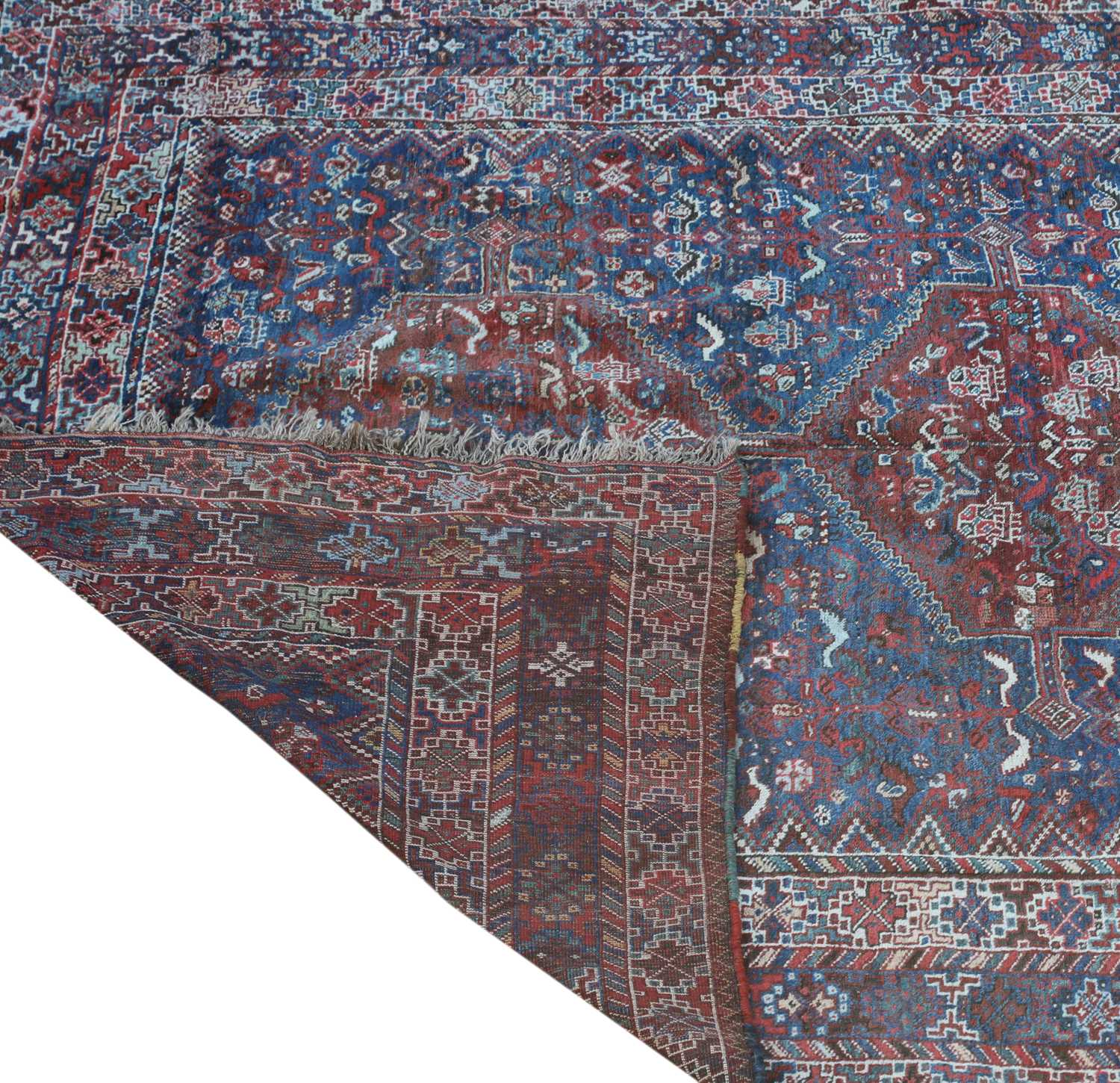 A Persian Khamseh carpet, - Image 2 of 15