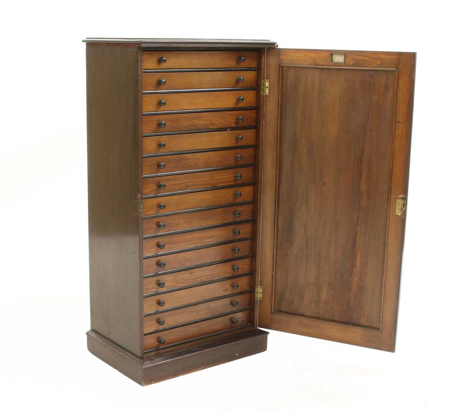 A beech collector's cabinet - Image 18 of 18