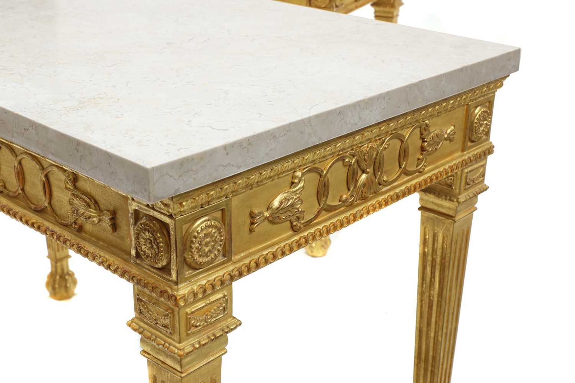 A pair of giltwood console tables - Image 13 of 13