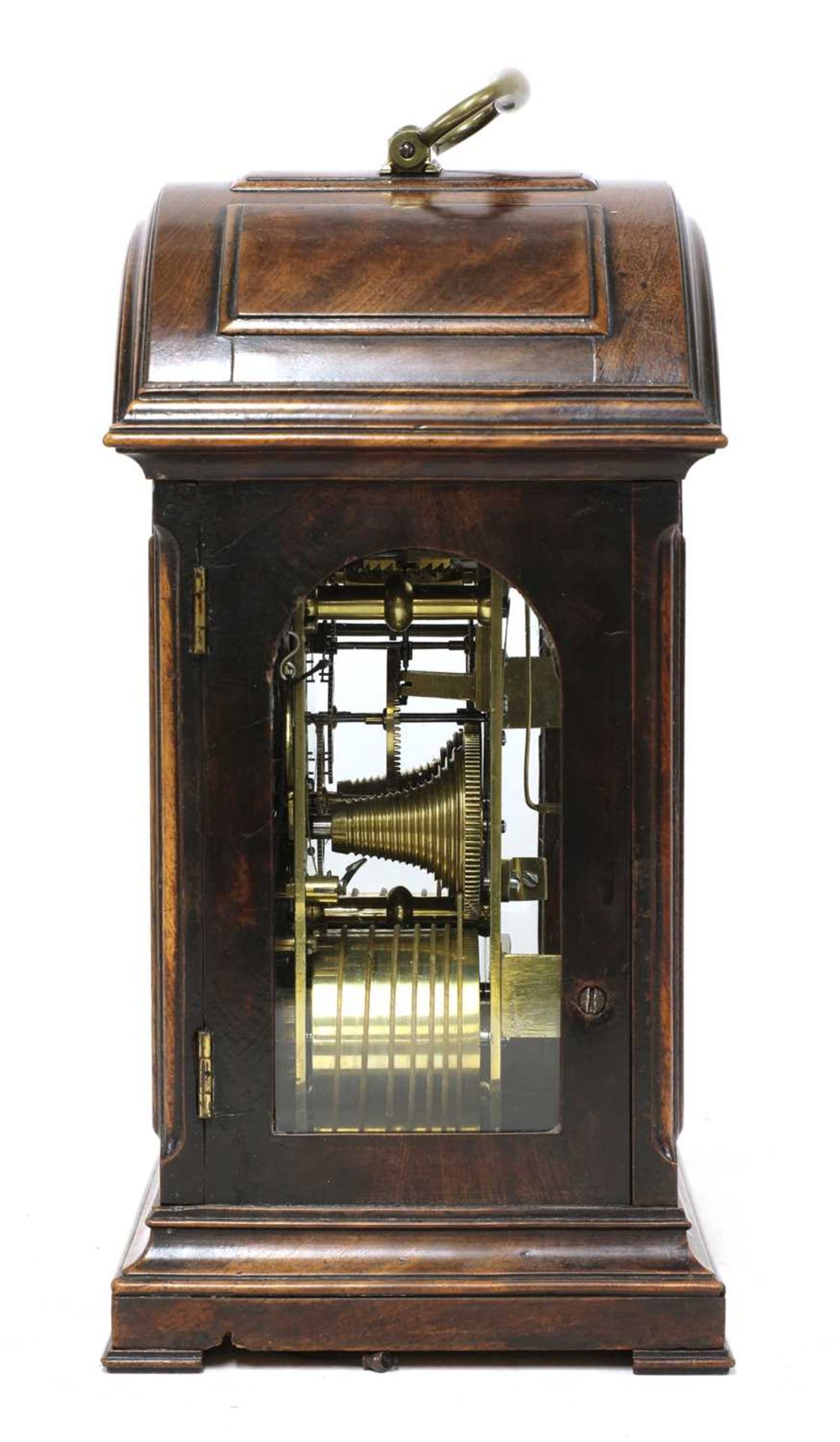 A George III mahogany eight-day bracket clock by Daniel Vauguion, - Image 2 of 8