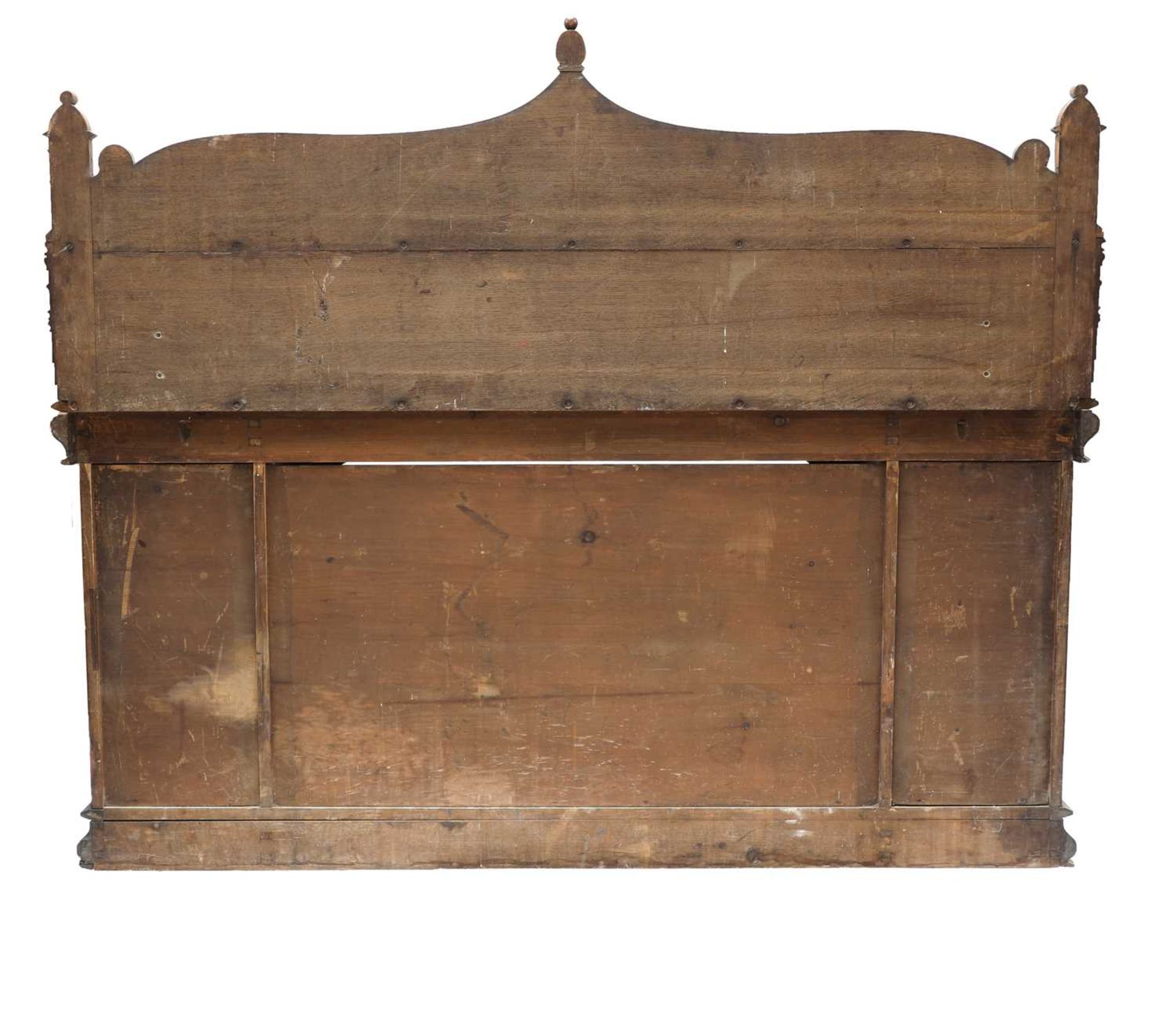 A Victorian Gothic oak side cabinet, - Image 4 of 4