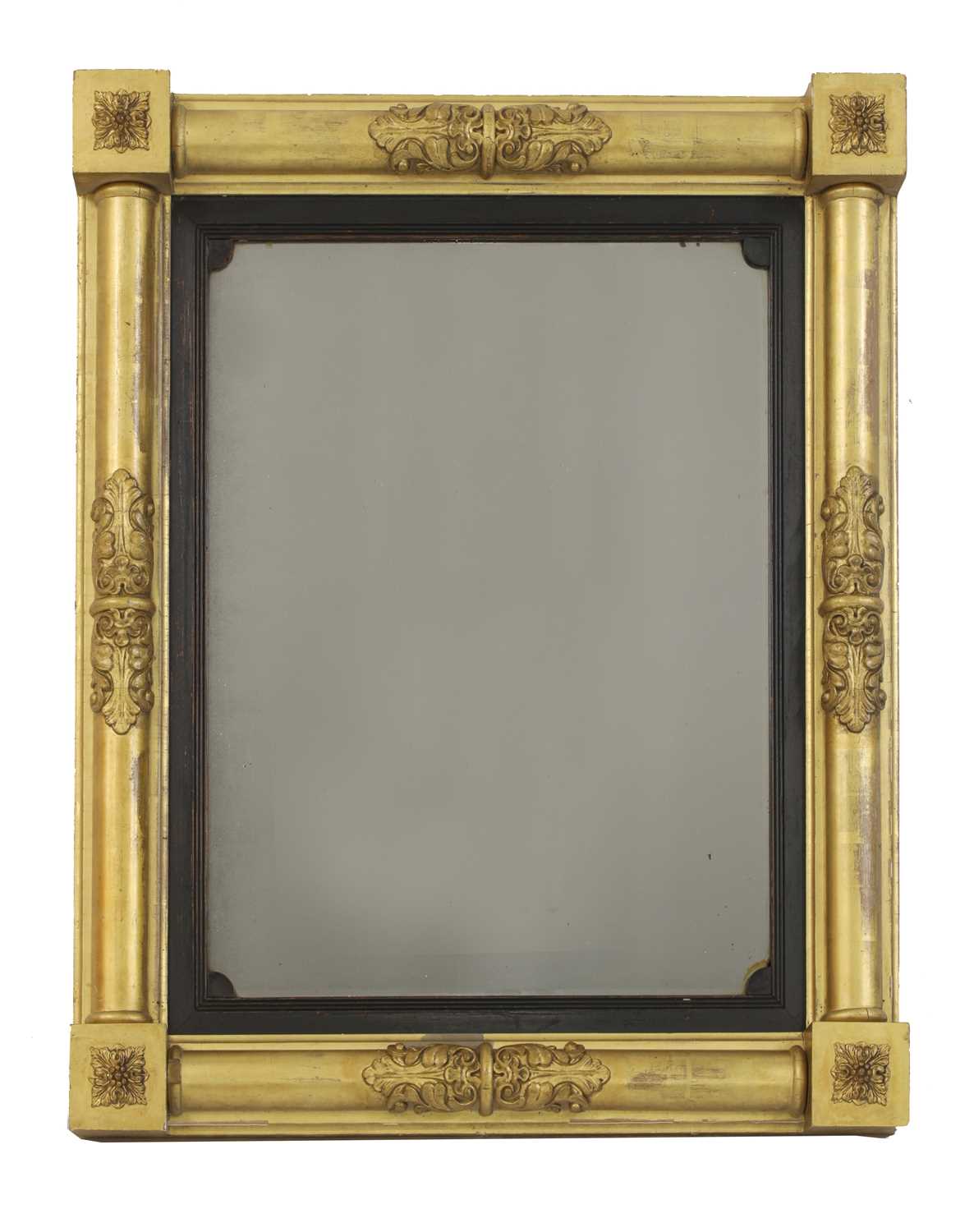 A William IV giltwood overmantel mirror,