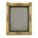 A William IV giltwood overmantel mirror,