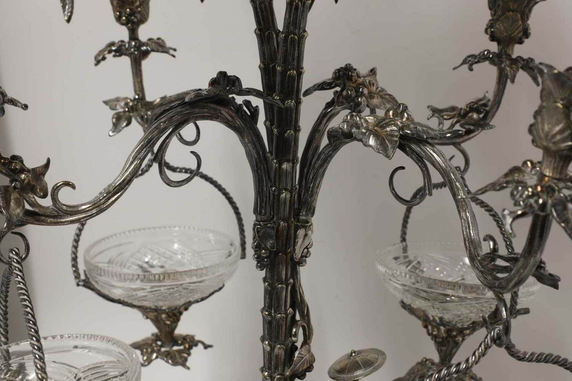 A Victorian silver-plated centrepiece, - Image 10 of 14