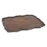 A George III mahogany tray,