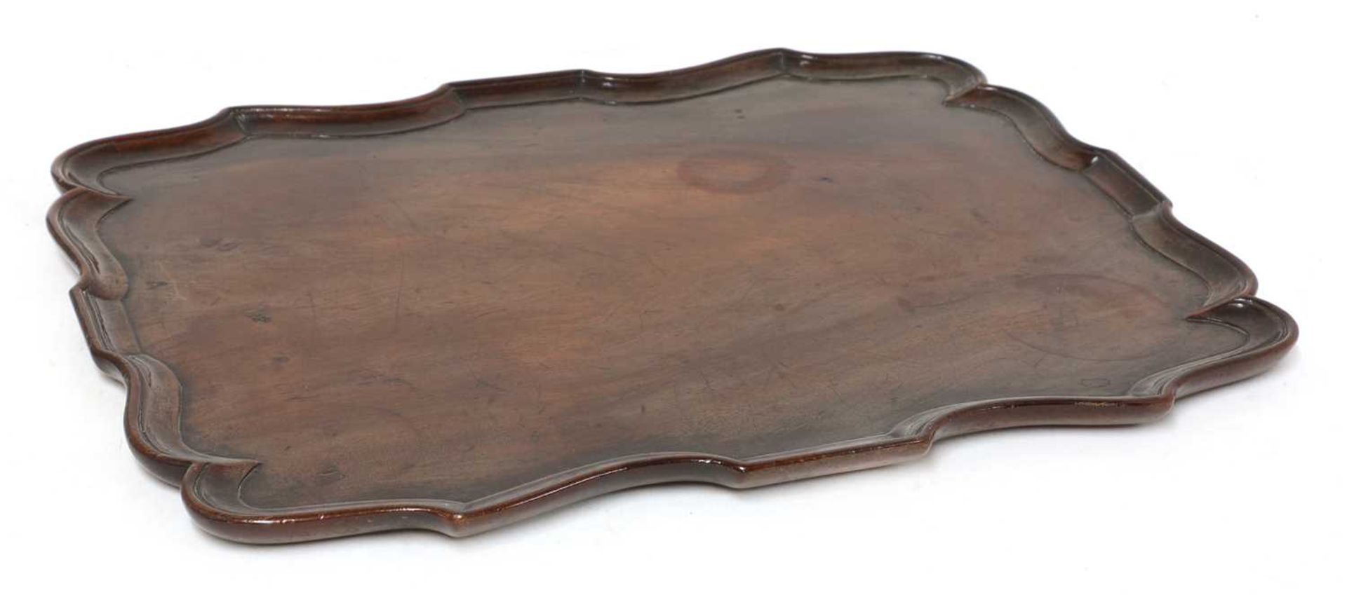 A George III mahogany tray,