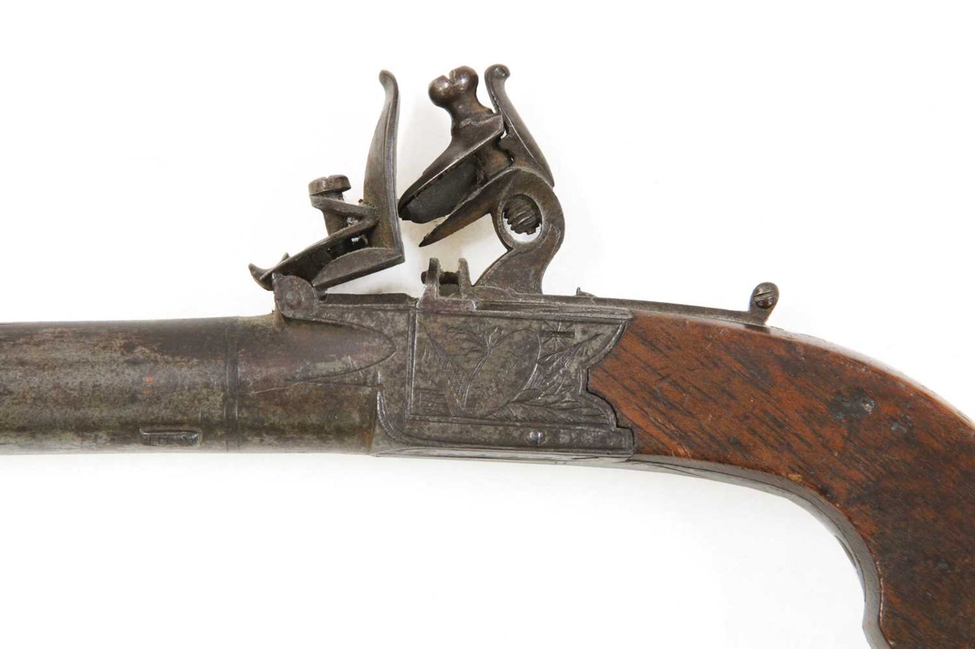 A flintlock cannon barrel pocket pistol, - Image 3 of 3