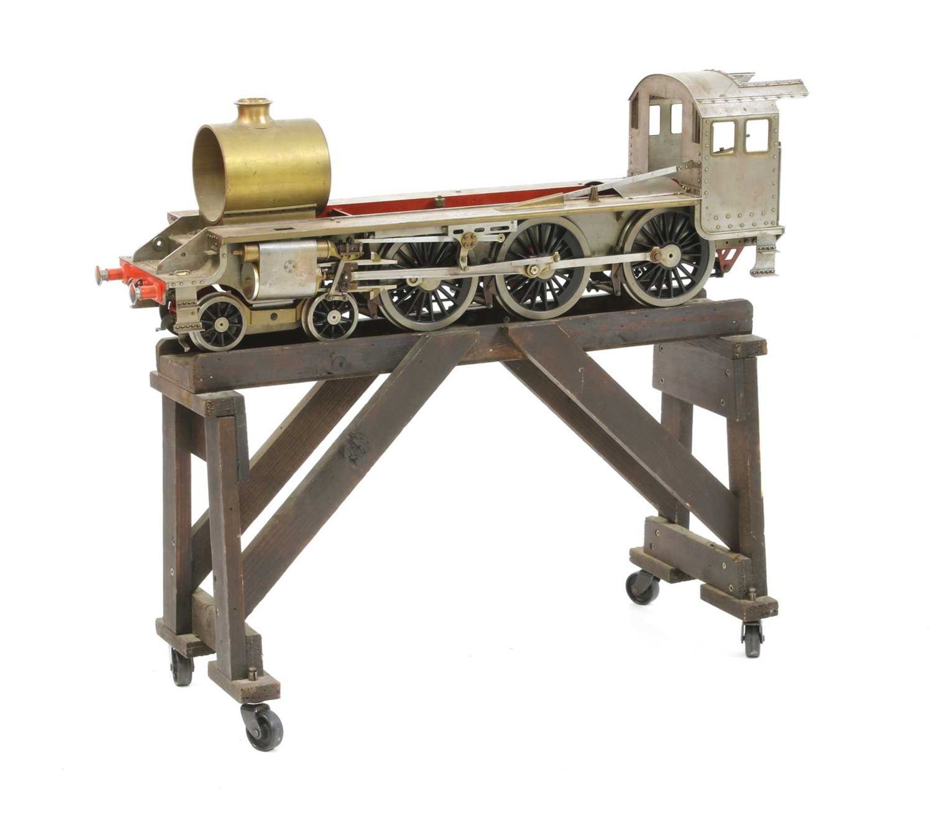 A live steam model 3½in gauge 4-6-0 locomotive,