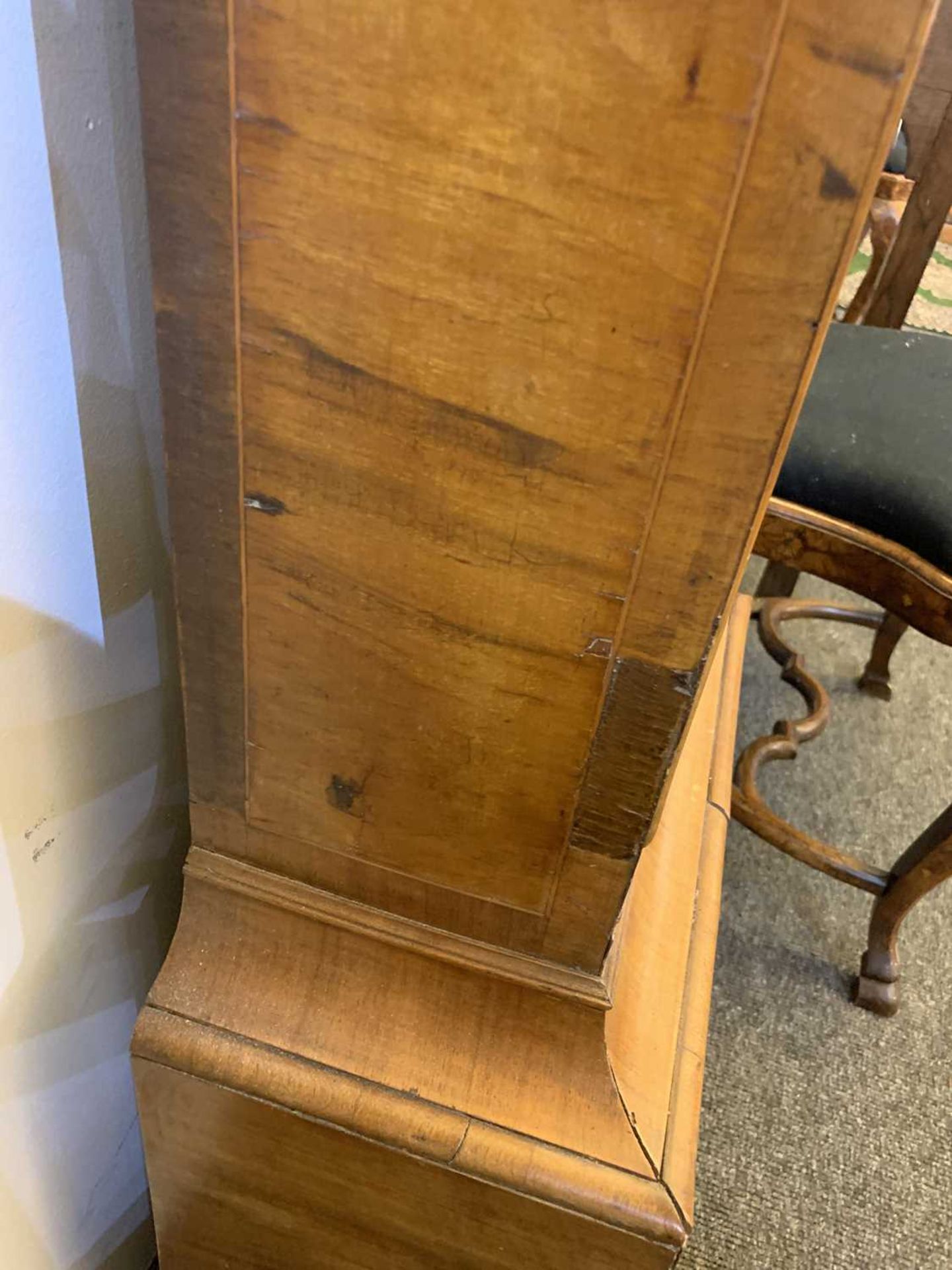 A seaweed marquetry and walnut longcase clock, - Image 10 of 24