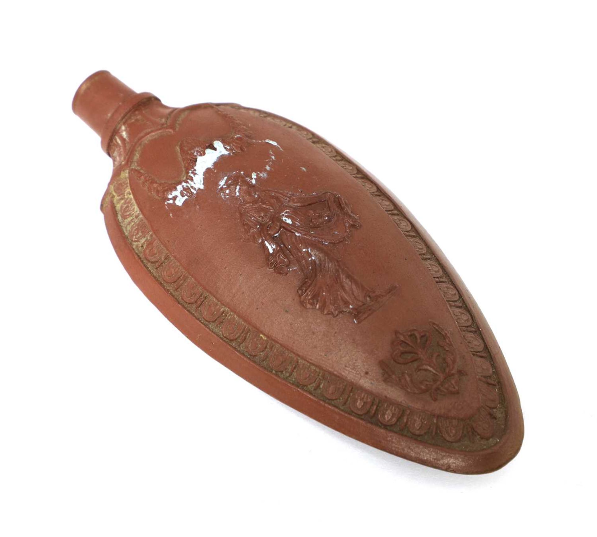 An unusual Staffordshire redware scent bottle, - Image 2 of 2