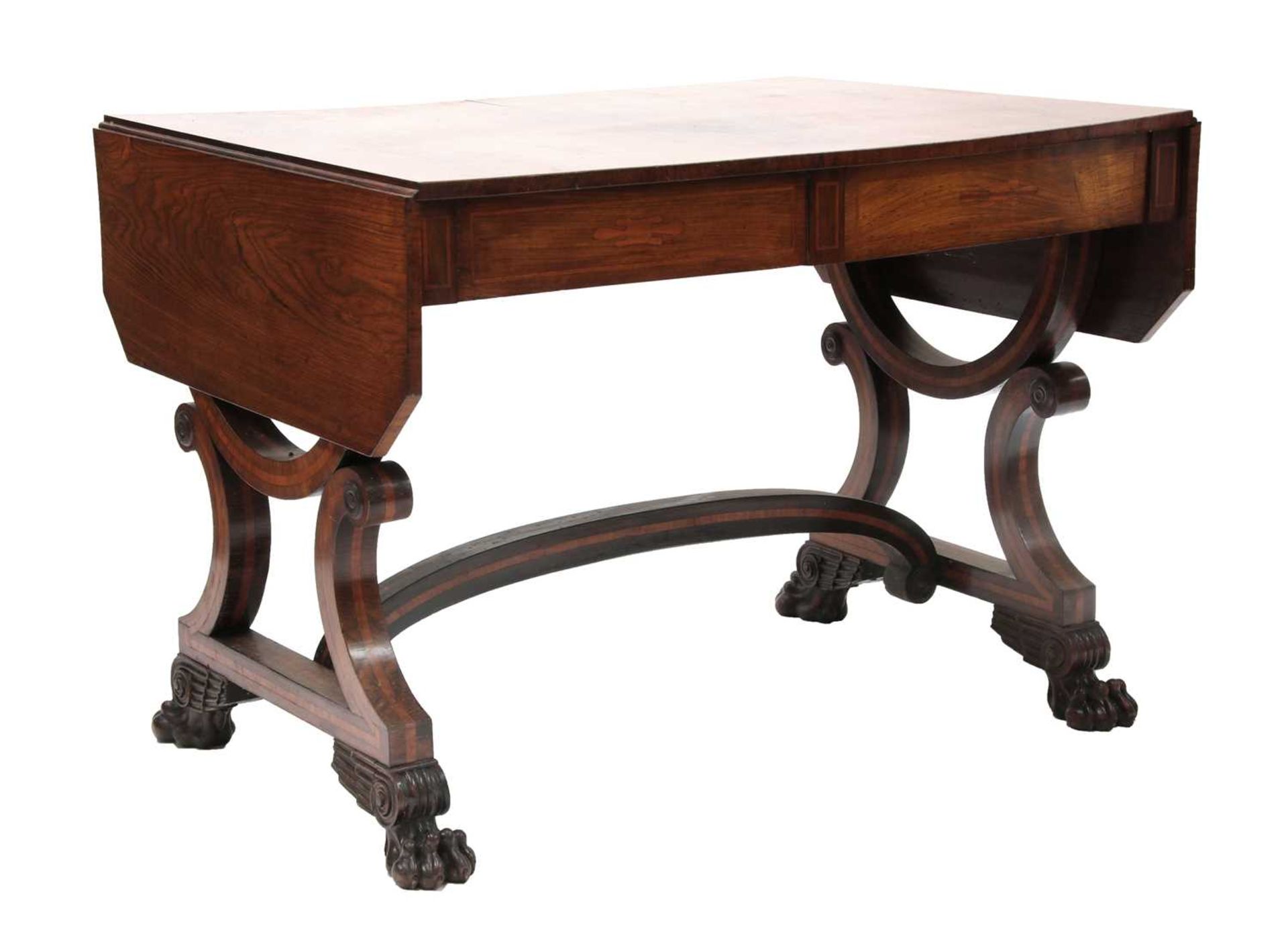 A Regency rosewood sofa table,