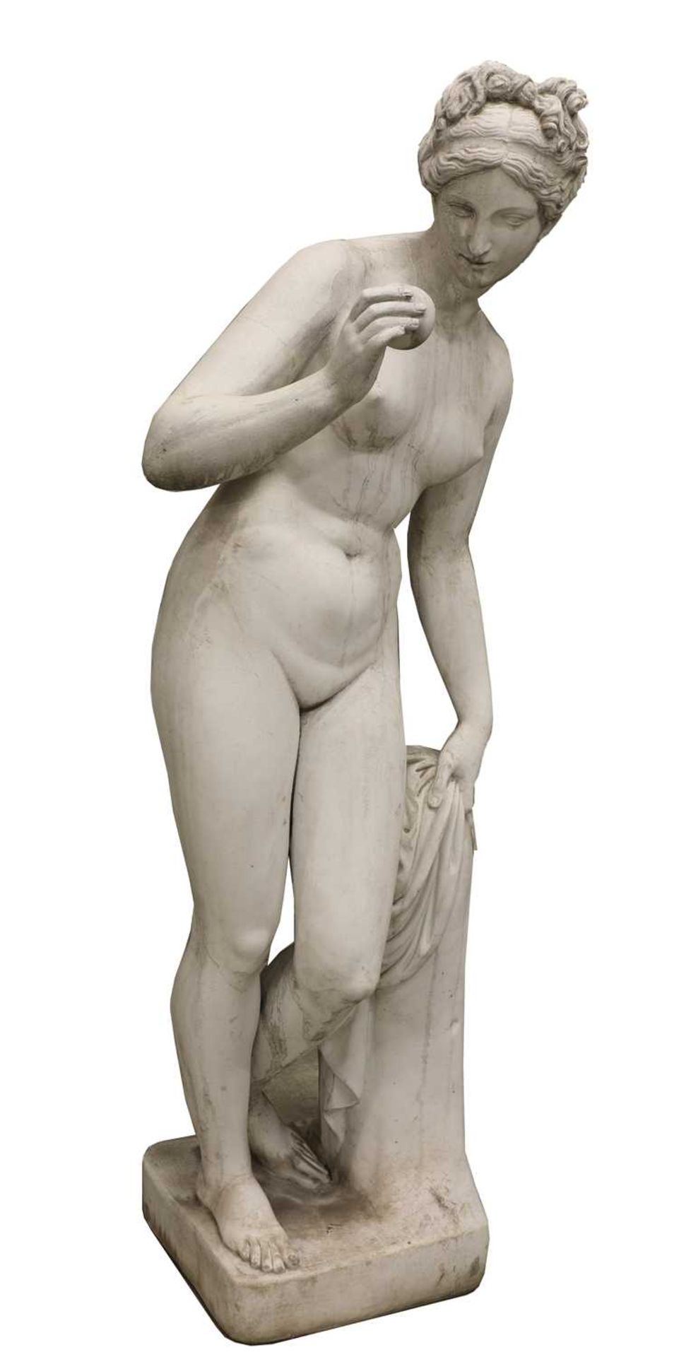 A composite garden statue of Venus with the Apple, - Image 3 of 10