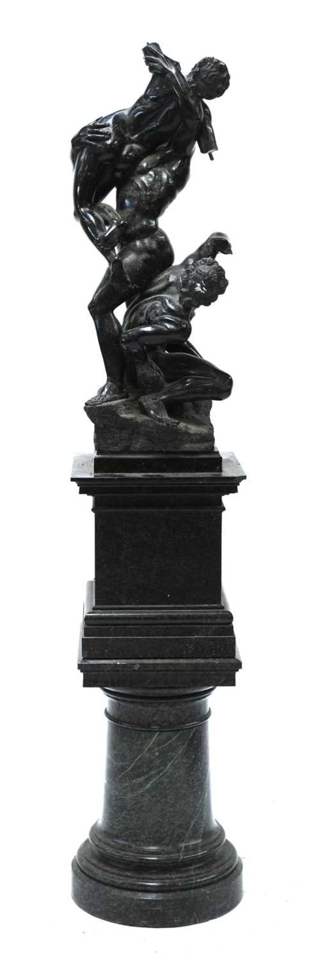 A green marble figure group after Giambologna (Flemish, 1529-1608) - Image 3 of 11