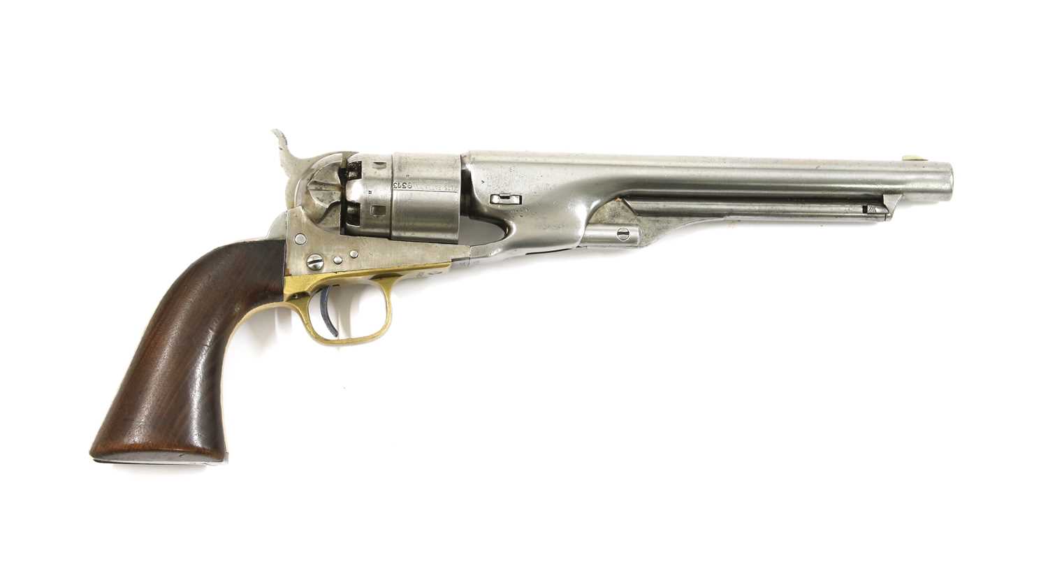 A Colt .44 calibre Model 1860 Army 6-shot step cylinder percussion revolver,