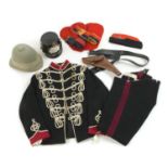 Various military uniform and headgear,