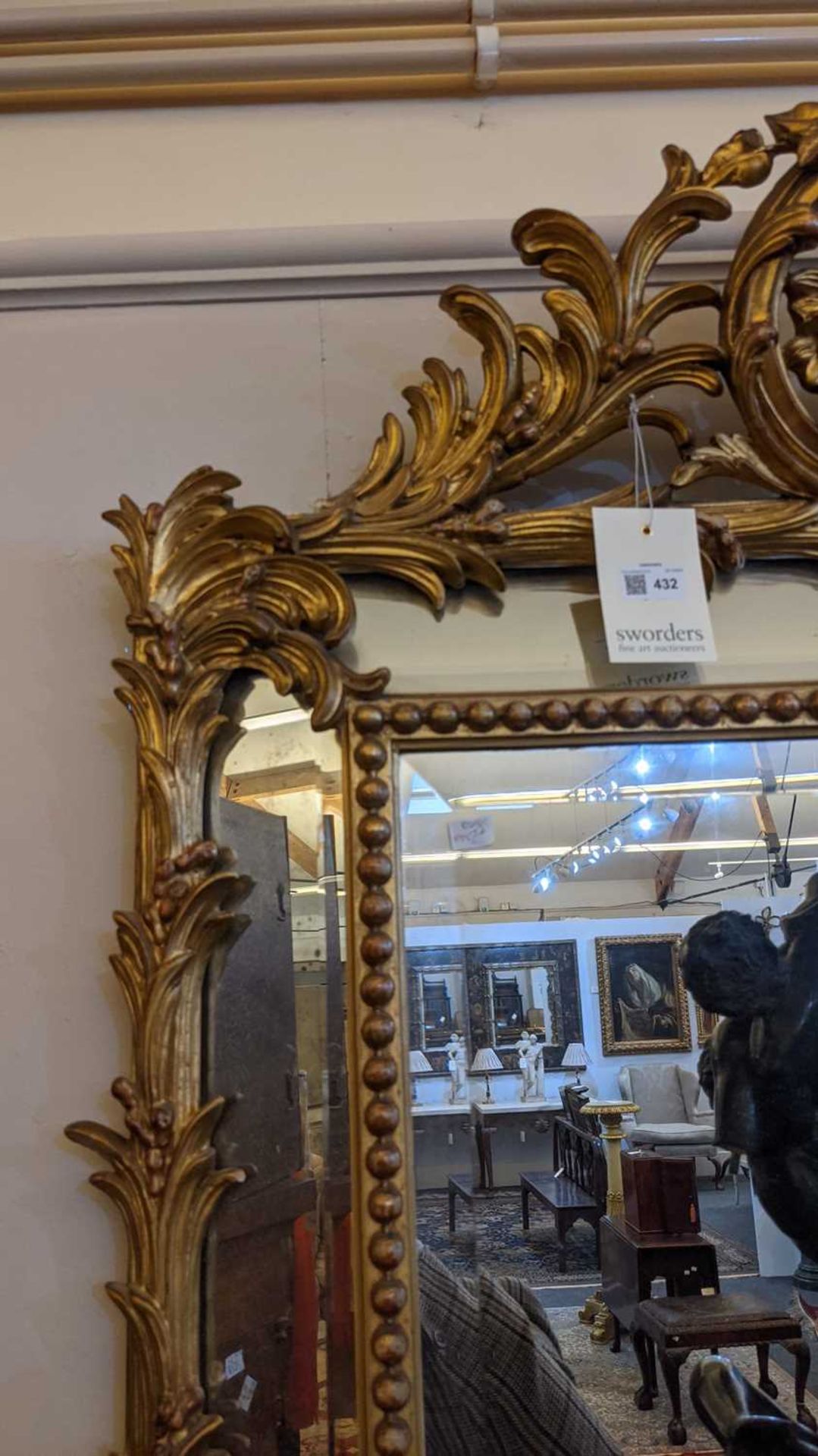 A French carved giltwood and composition wall mirror, - Image 11 of 13