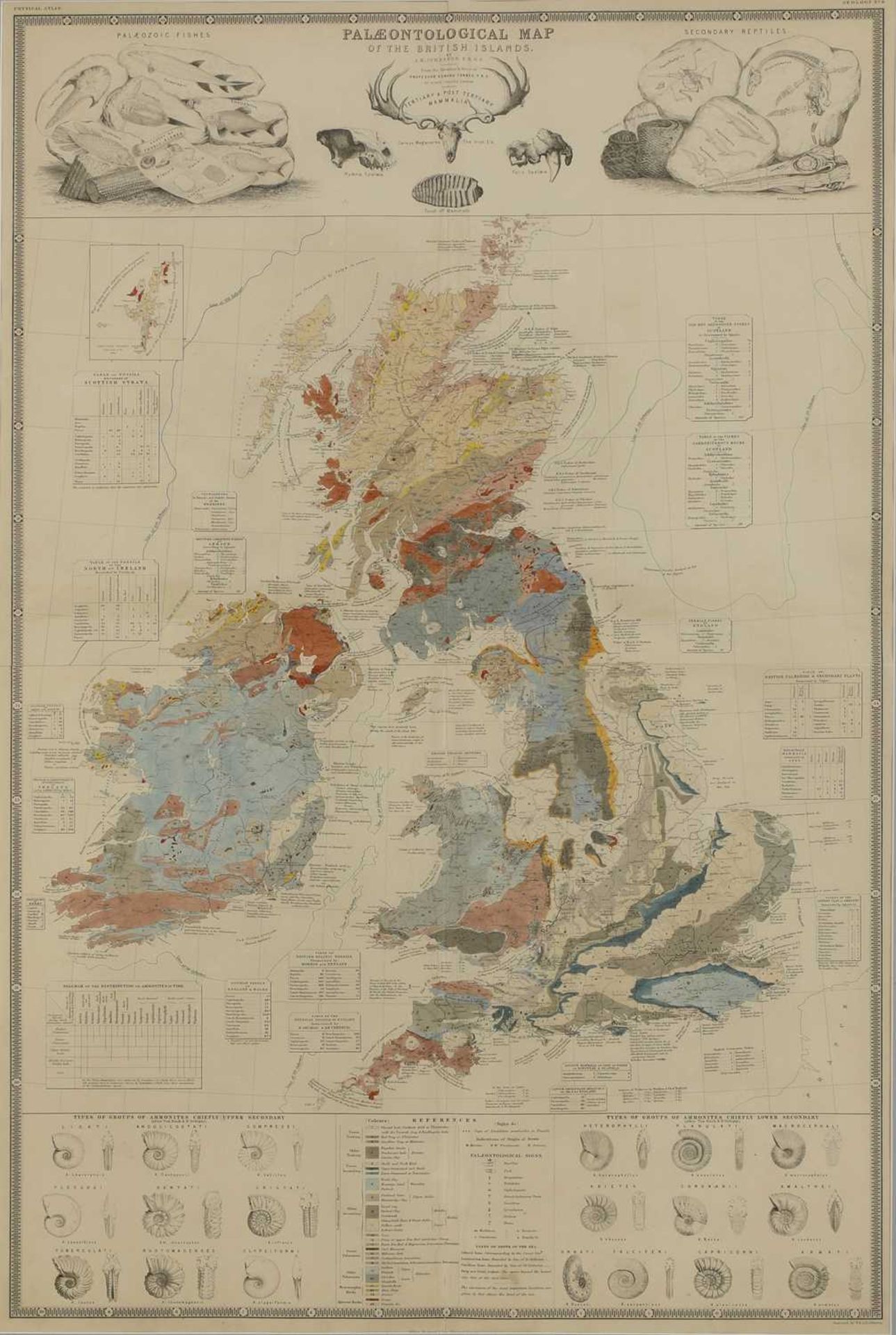 'Palaeontological map of the British Islands',