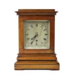 A mahogany library timepiece