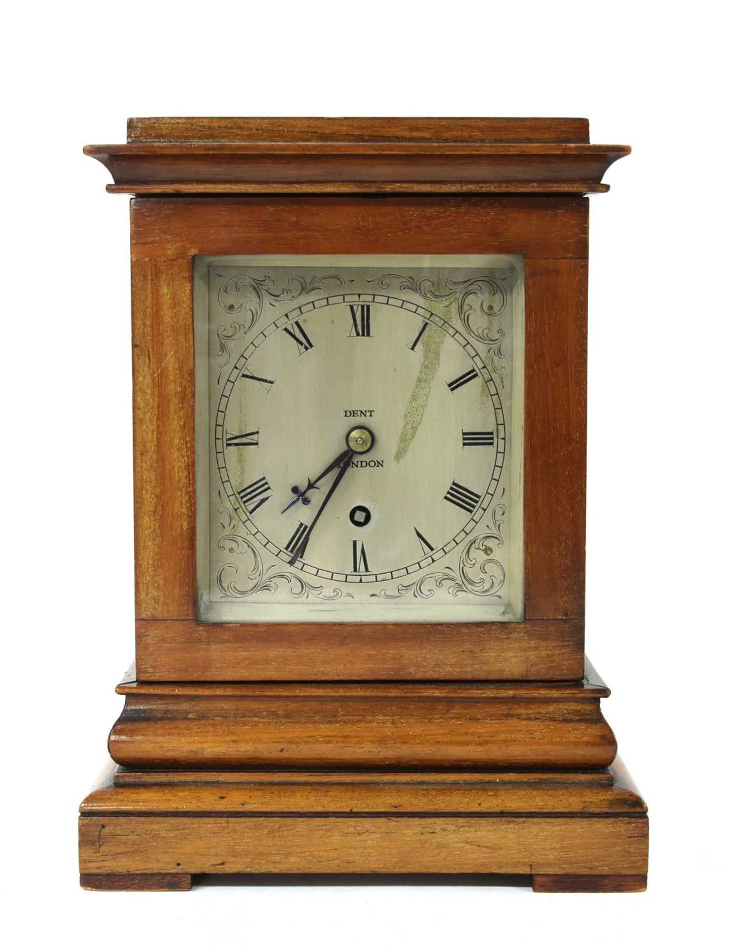 A mahogany library timepiece