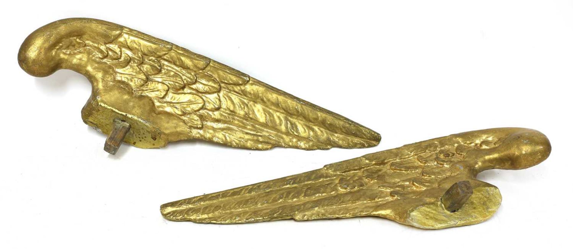 A pair of carved giltwood angel's wings, - Image 2 of 27