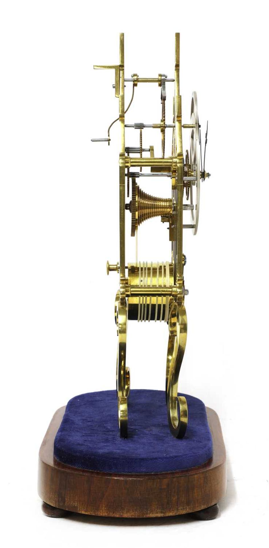 A Victorian brass single fusee skeleton clock - Bild 3 aus 5