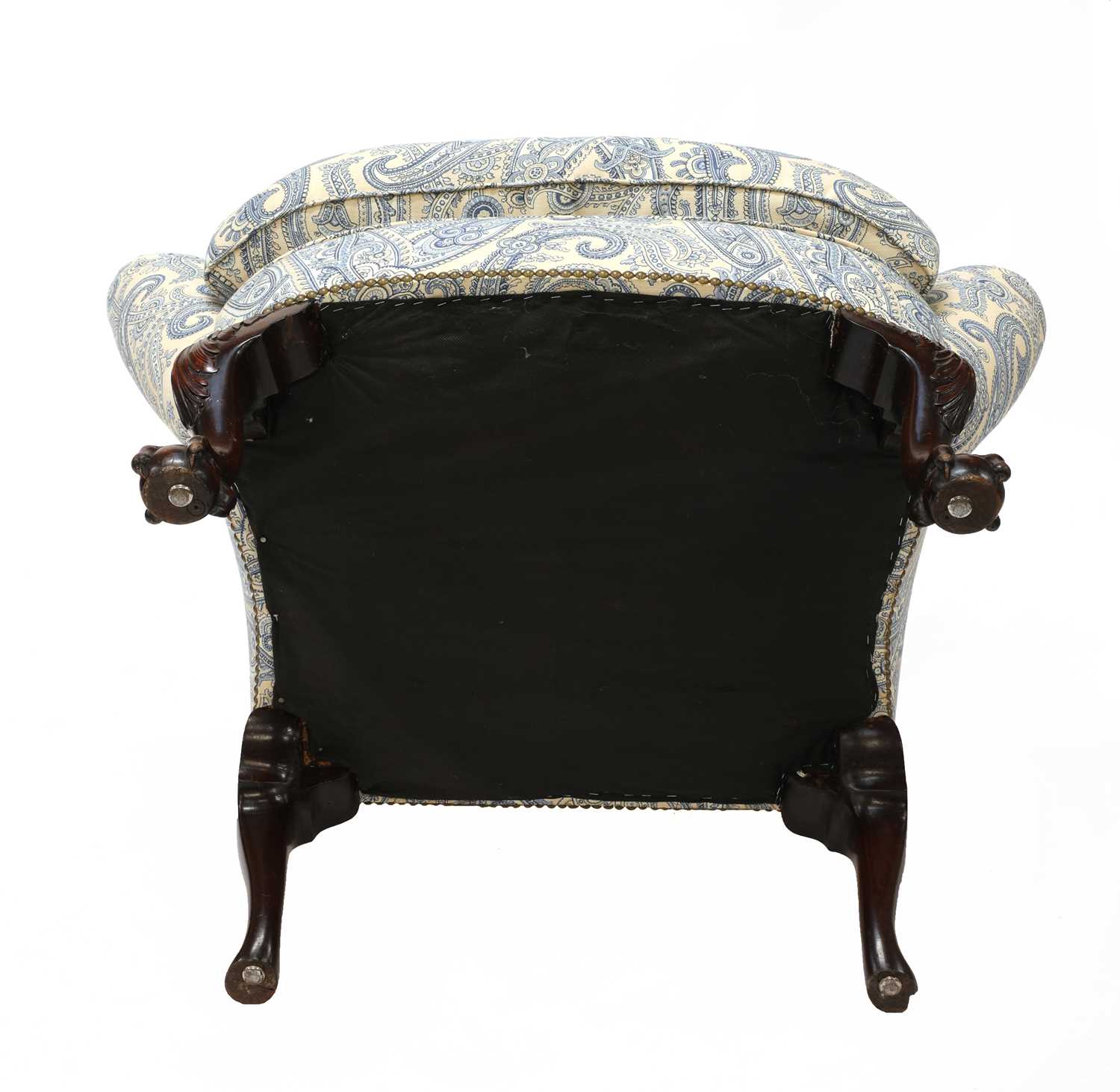 A George II-style wing back armchair, - Image 4 of 4