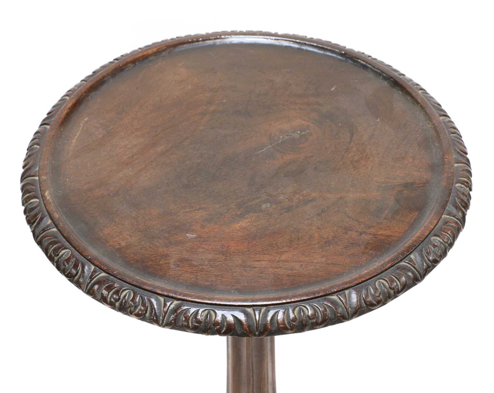 A near pair of Anglo-Indian padouk tripod tables, - Image 7 of 10
