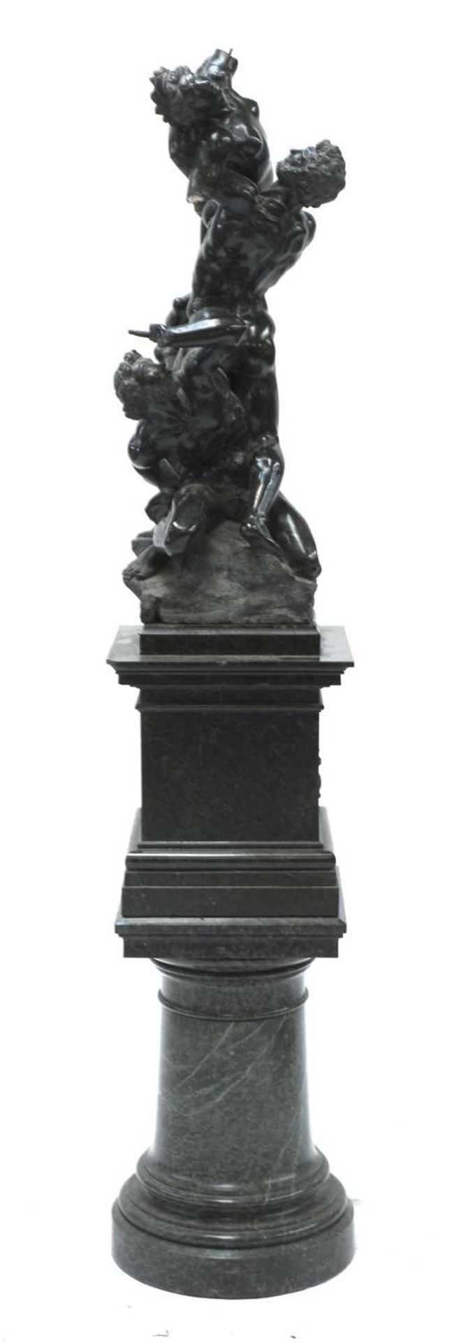 A green marble figure group after Giambologna (Flemish, 1529-1608) - Image 10 of 11