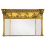 A George III-style gilt framed mirror,