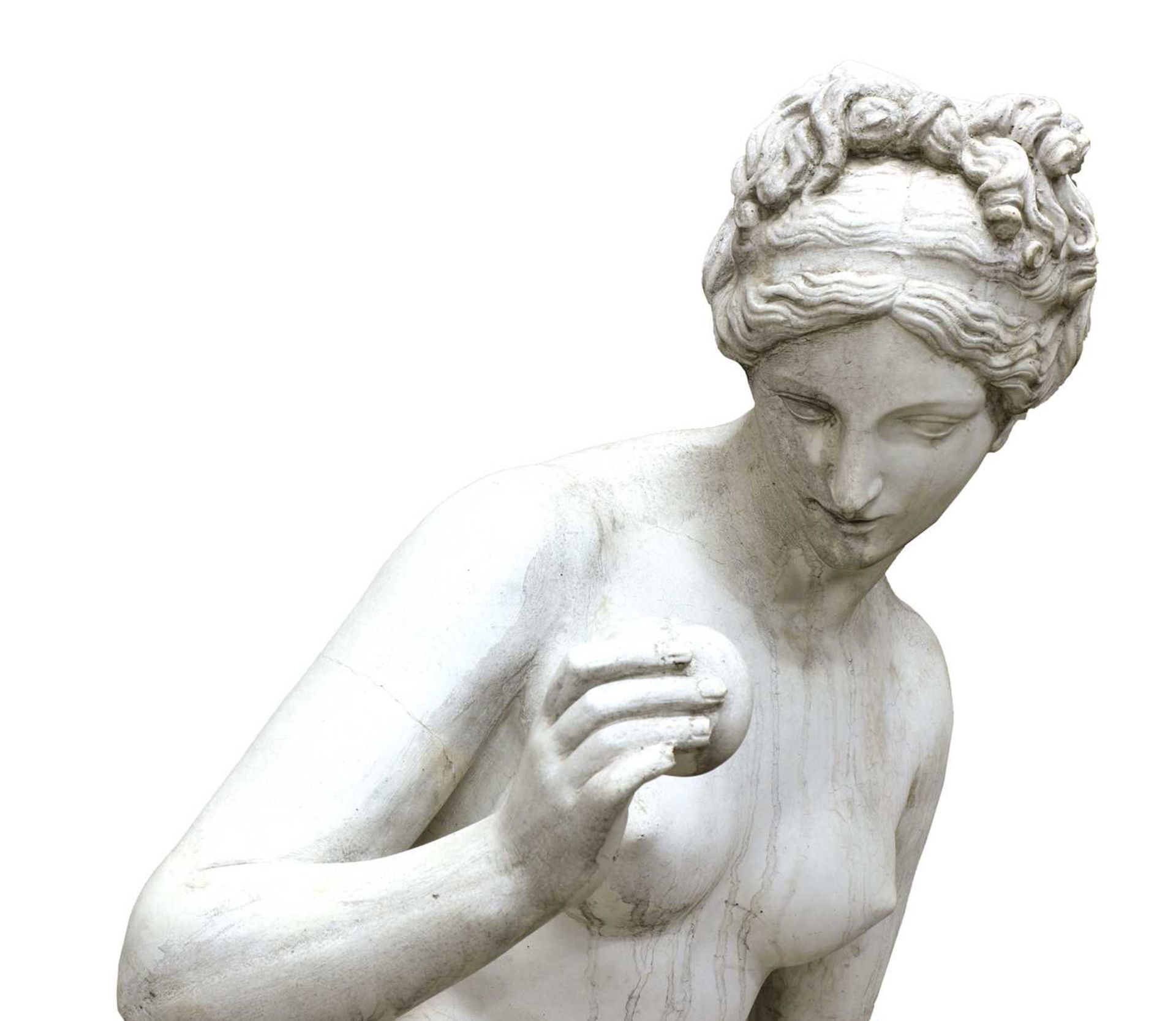 A composite garden statue of Venus with the Apple, - Image 2 of 10