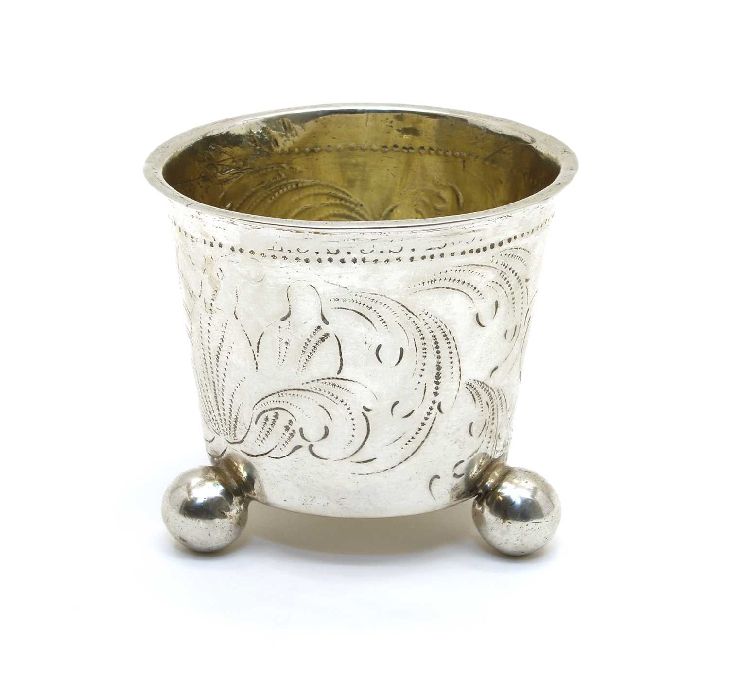 A Dutch silver beaker,