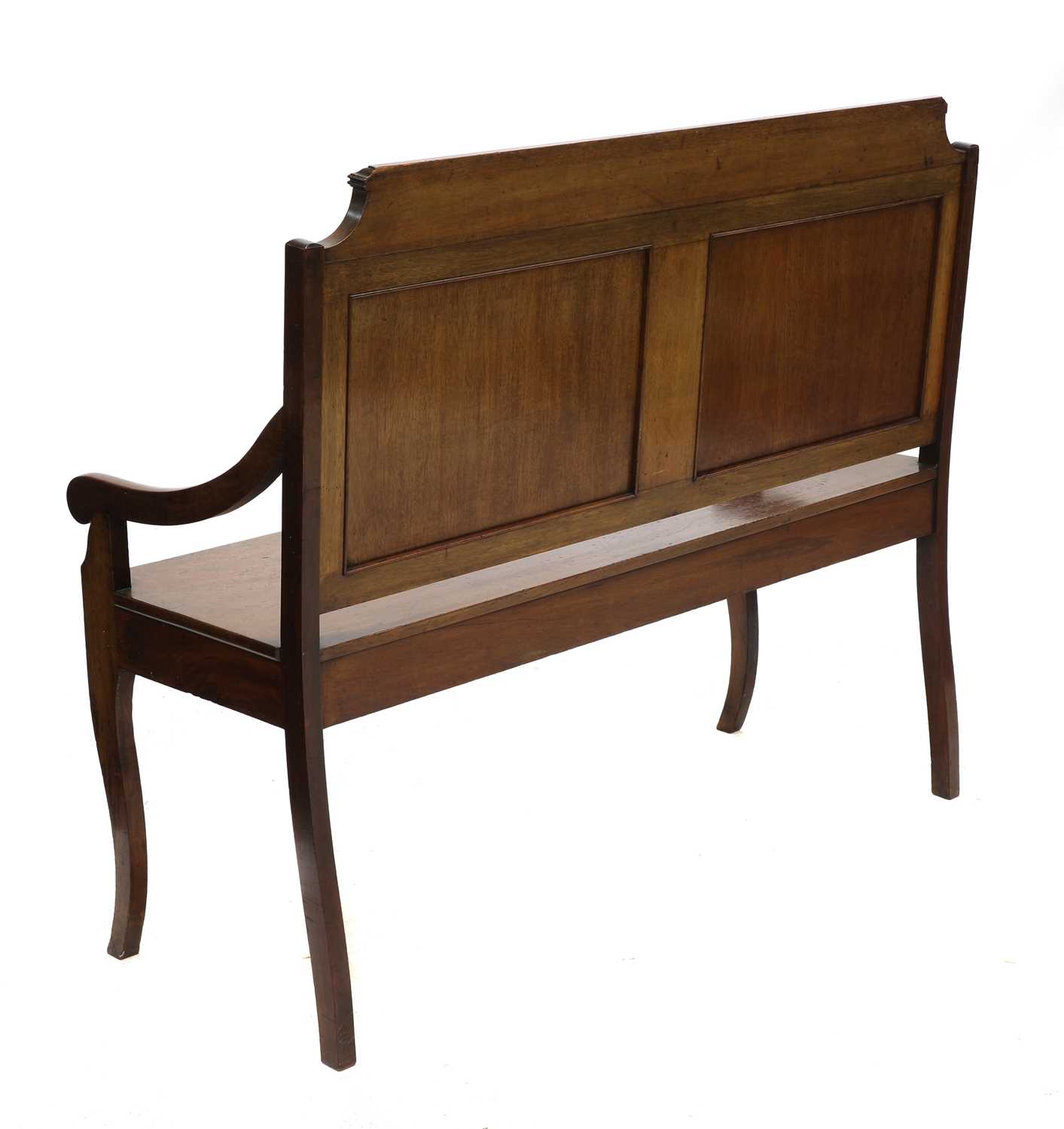 A mahogany hall bench, - Image 4 of 4