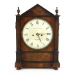 A rosewood cased bracket clock,