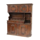 A Swiss walnut dresser,