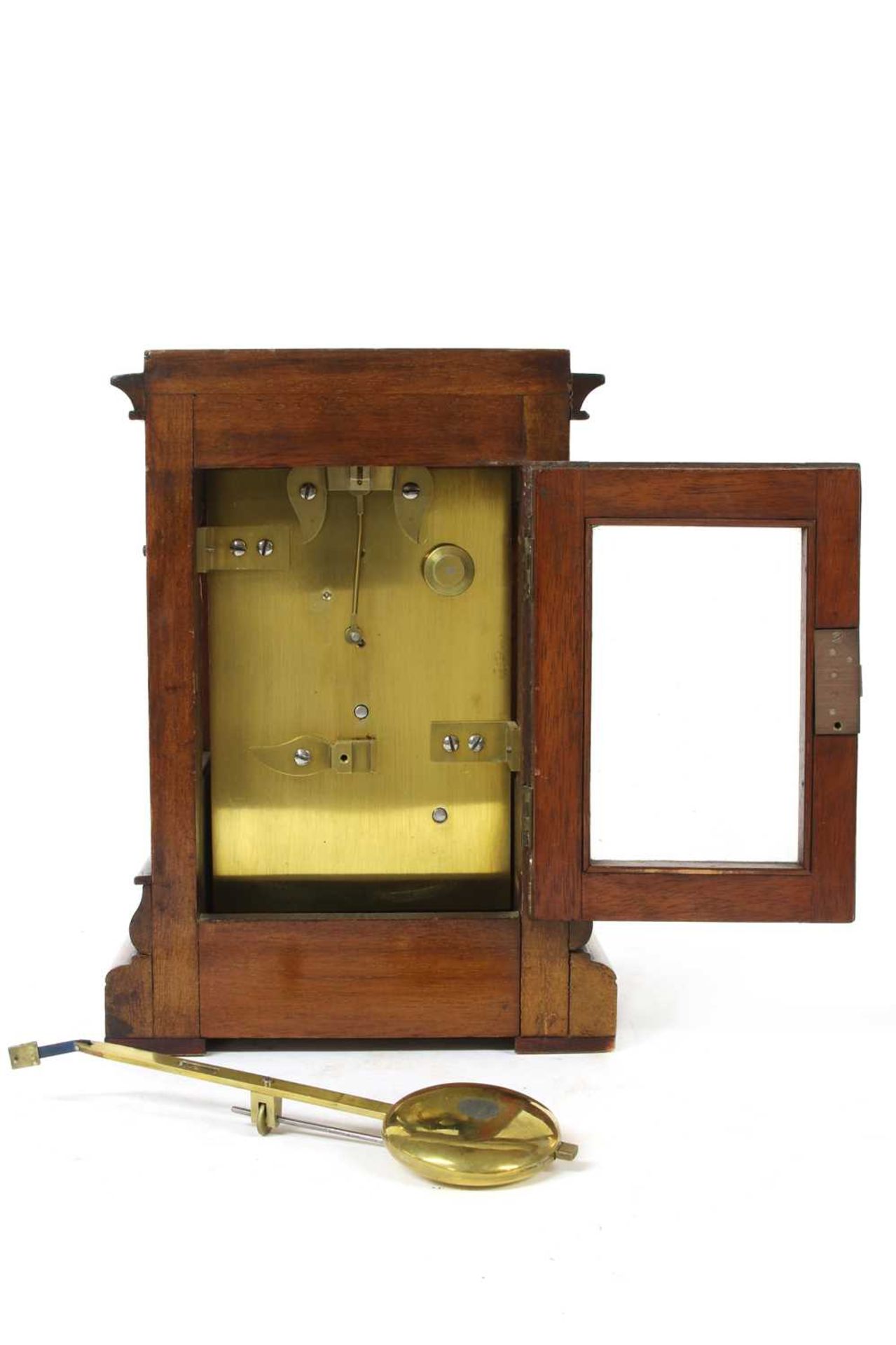 A mahogany library timepiece - Image 5 of 6