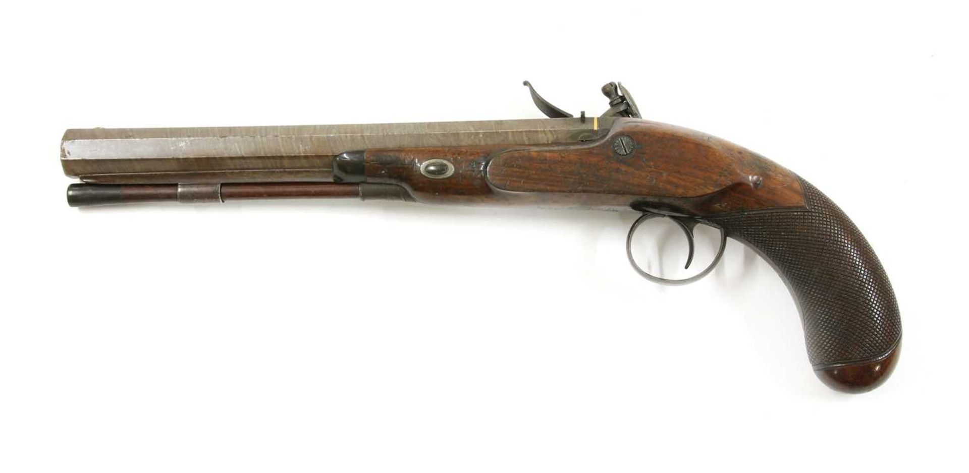 A flintlock duelling pistol by John Manton, - Image 2 of 8