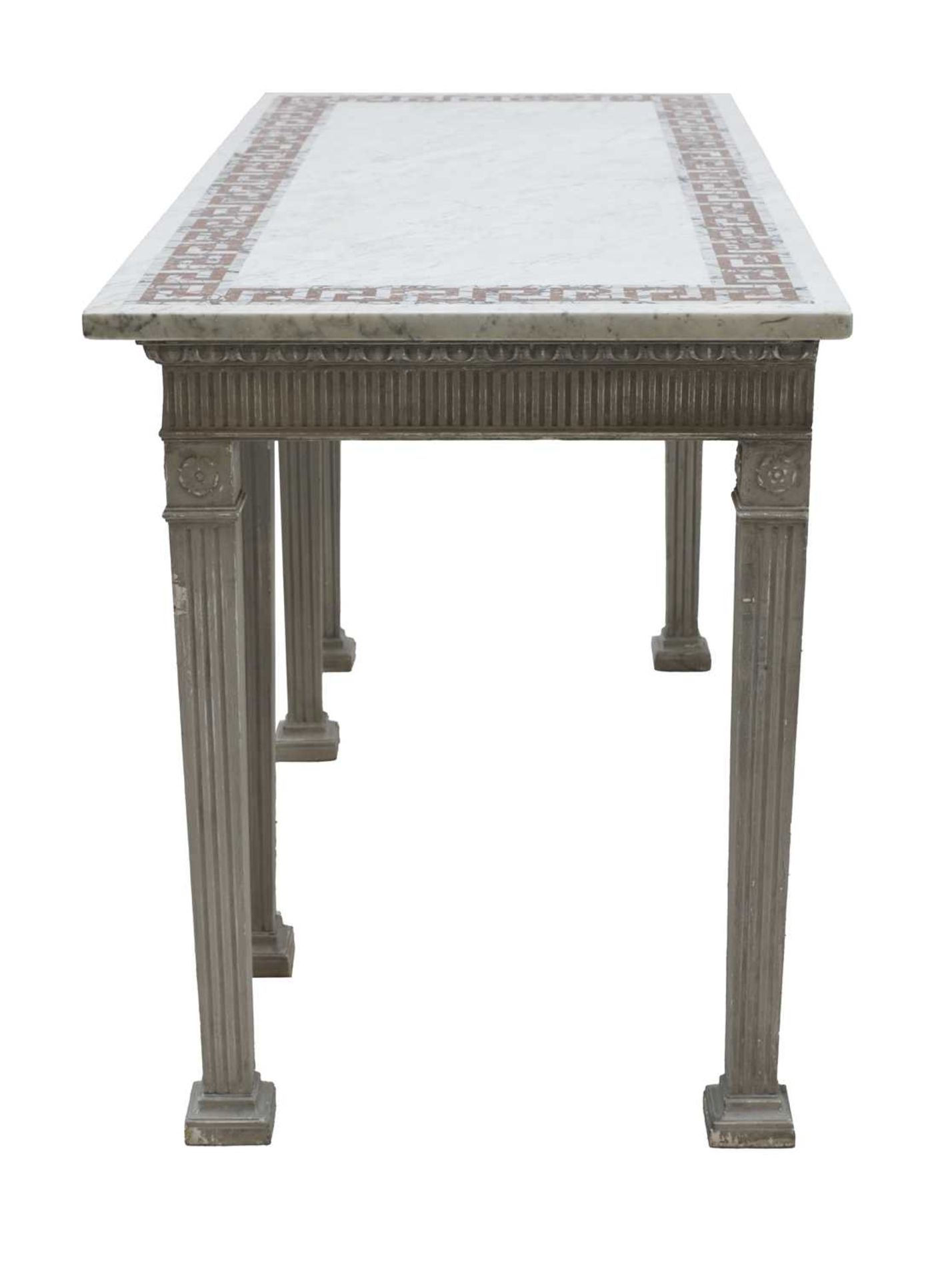 A pair of contemporary marble-topped console tables, - Image 10 of 11