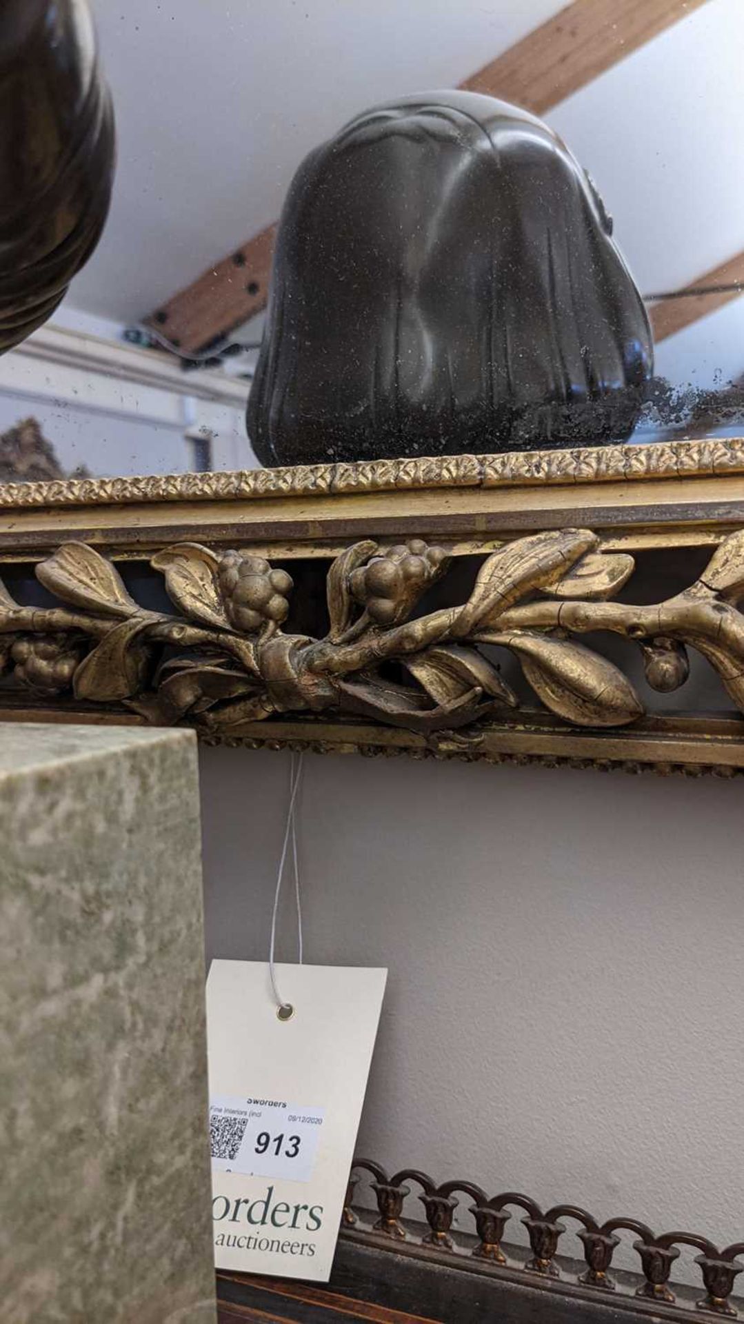 A carved giltwood framed mirror, - Image 11 of 12