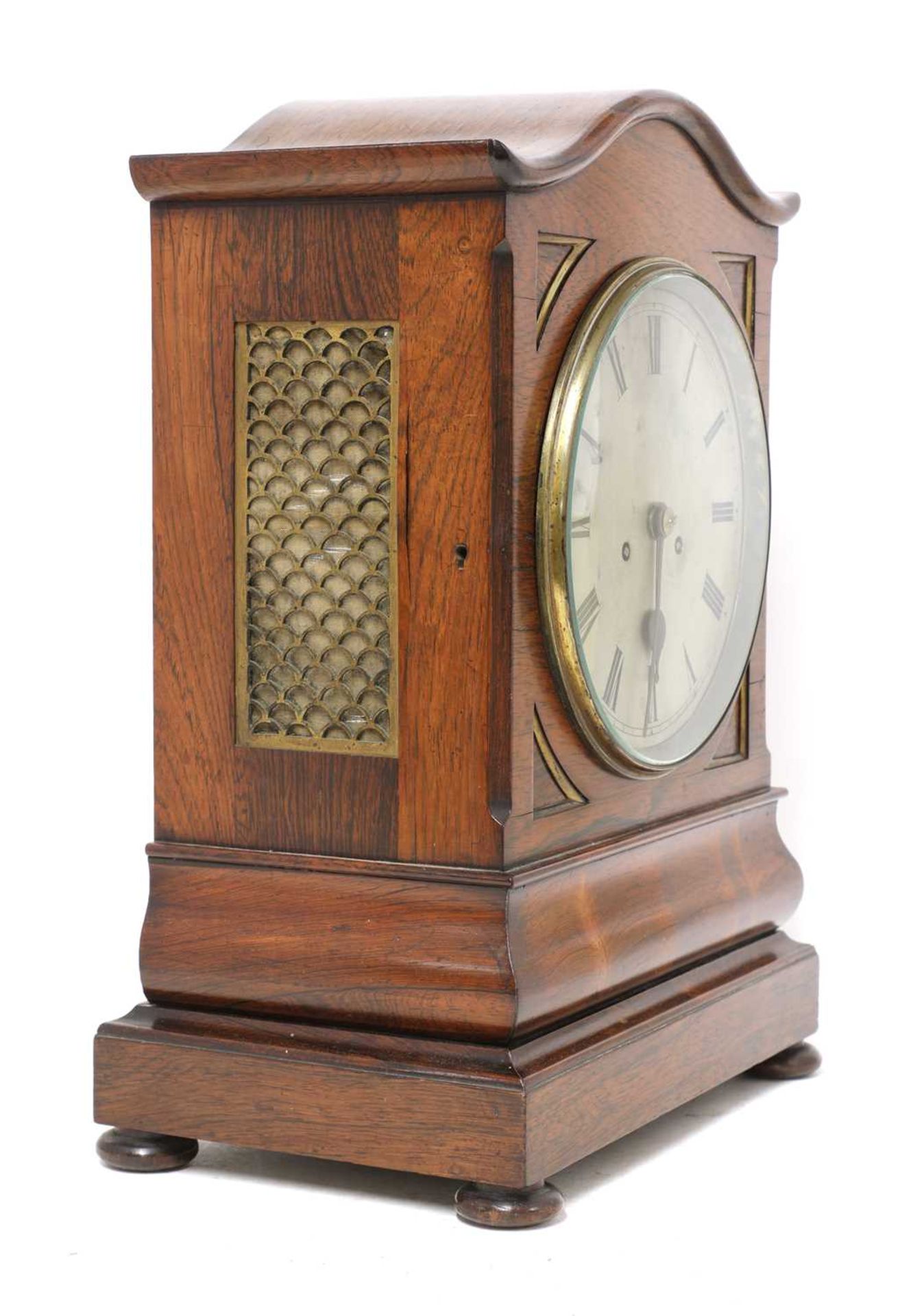 A Regency rosewood bracket clock, - Image 2 of 4