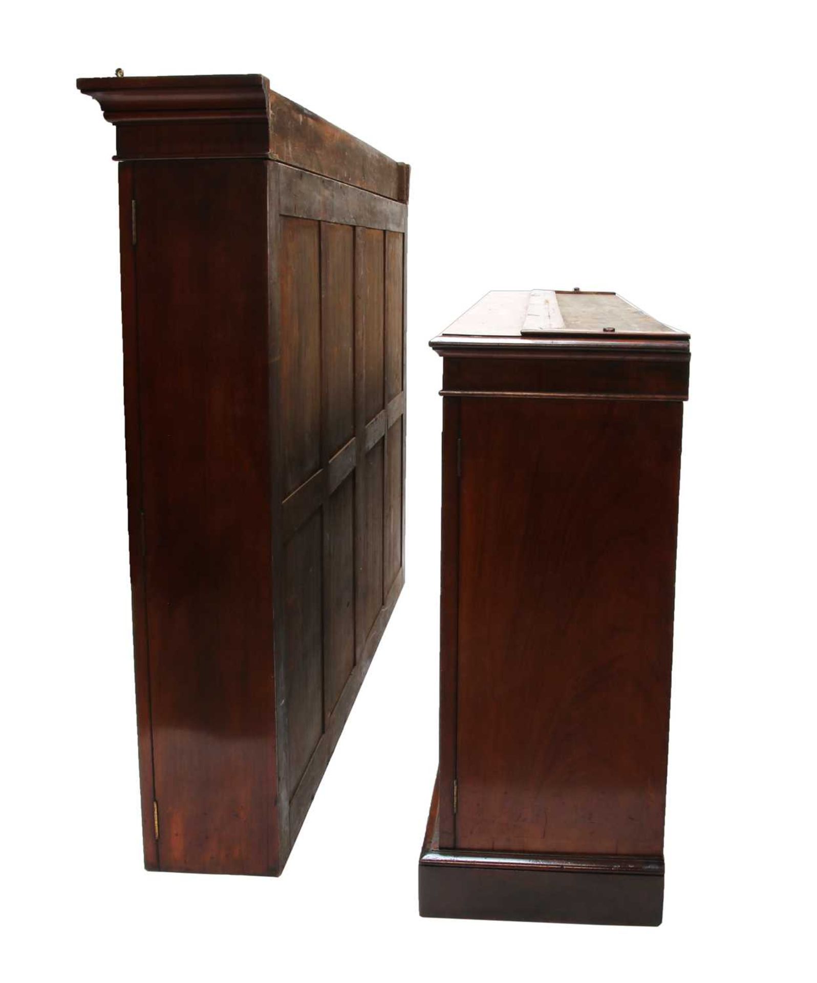 A Victorian mahogany library bookcase, - Image 3 of 7