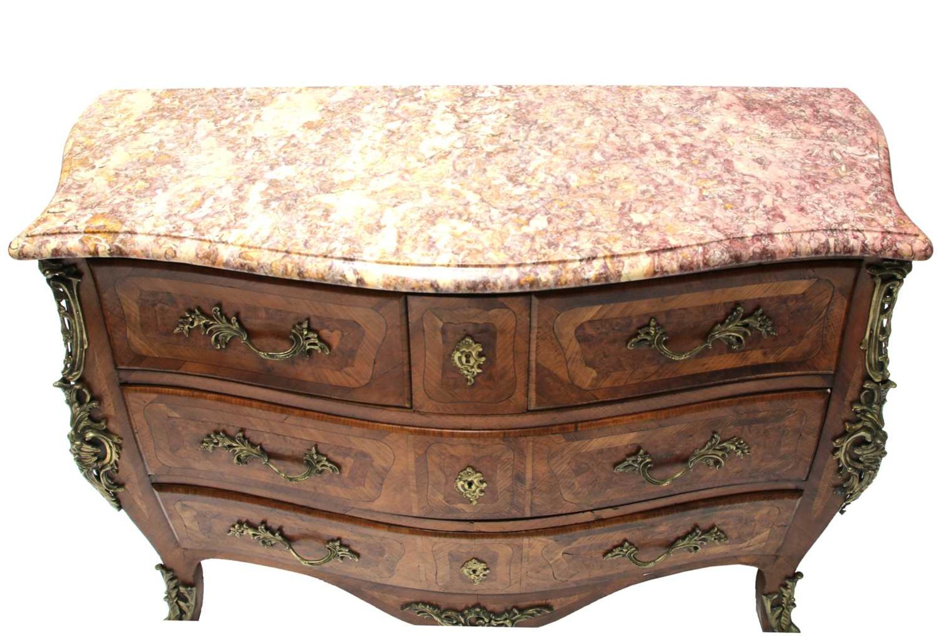 A French Louis XVI walnut commode, - Image 2 of 8